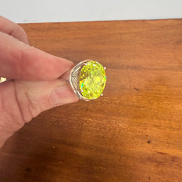 Sterling Silver 925 & Peridot Ring