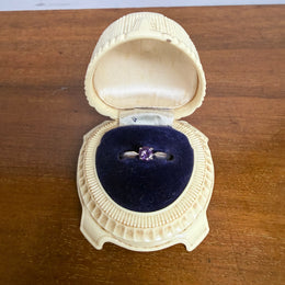 Vintage Amethyst And Silver Ring