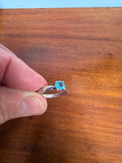 Vintage Silver & Blue Stone Ring | Antique & Vintage | Moonee Ponds Antiques | Australia Wide Delivery