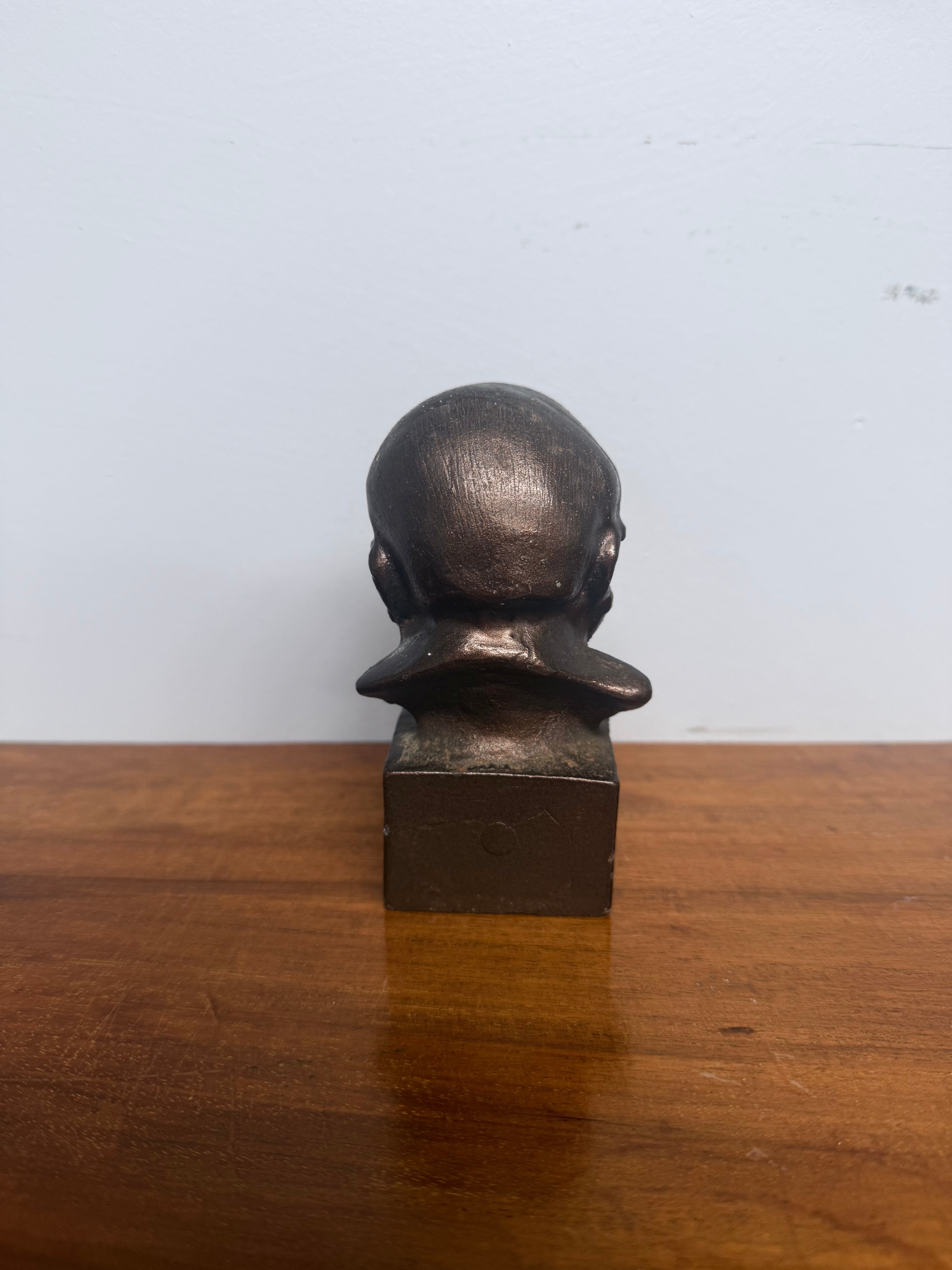 Unusual Bronzed Cast Iron Churchill Bust Paperweight | Antique & Vintage | Moonee Ponds Antiques | Australia Wide Delivery