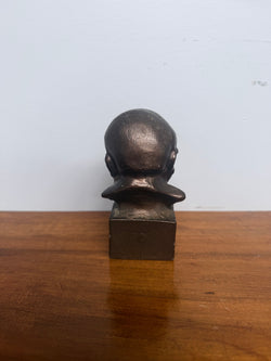 Unusual Bronzed Cast Iron Churchill Bust Paperweight | Antique & Vintage | Moonee Ponds Antiques | Australia Wide Delivery