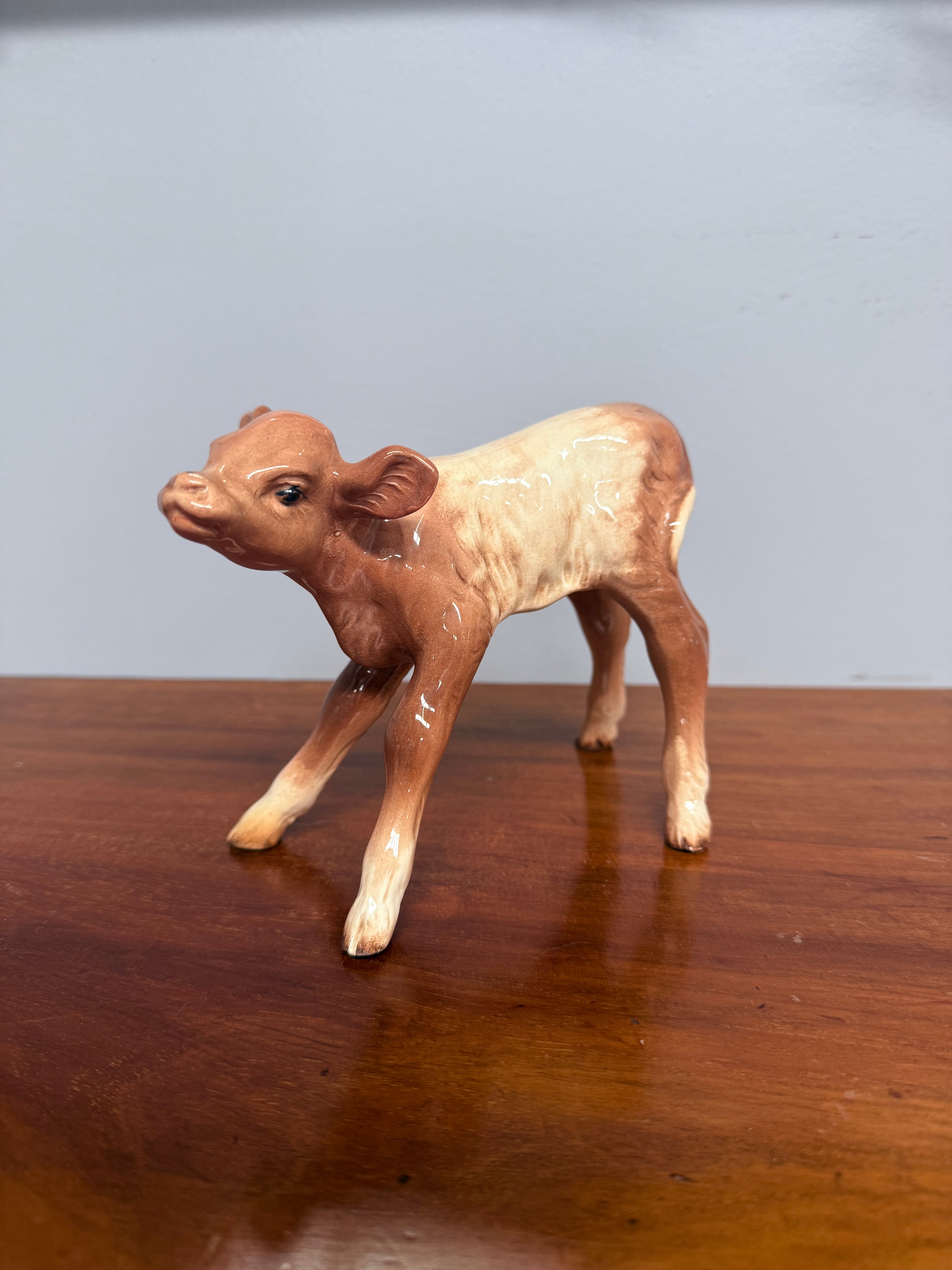 Beswick Ceramic Hereford Calf Figurine | Antique & Vintage | Moonee Ponds Antiques | Australia Wide Delivery