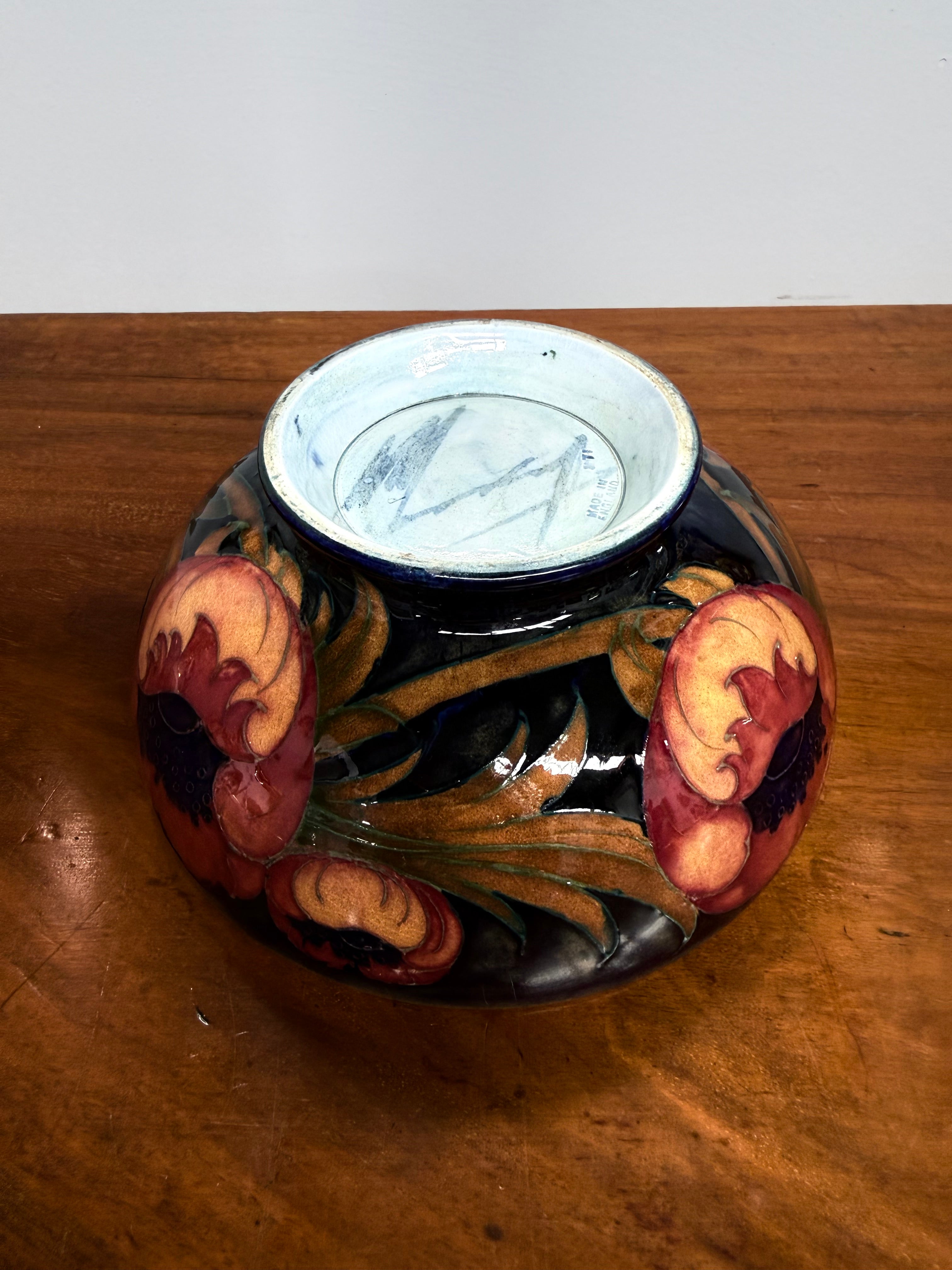 Antique William Moorcroft Ochre Poppies Bowl | Antique & Vintage | Moonee Ponds Antiques | Australia Wide