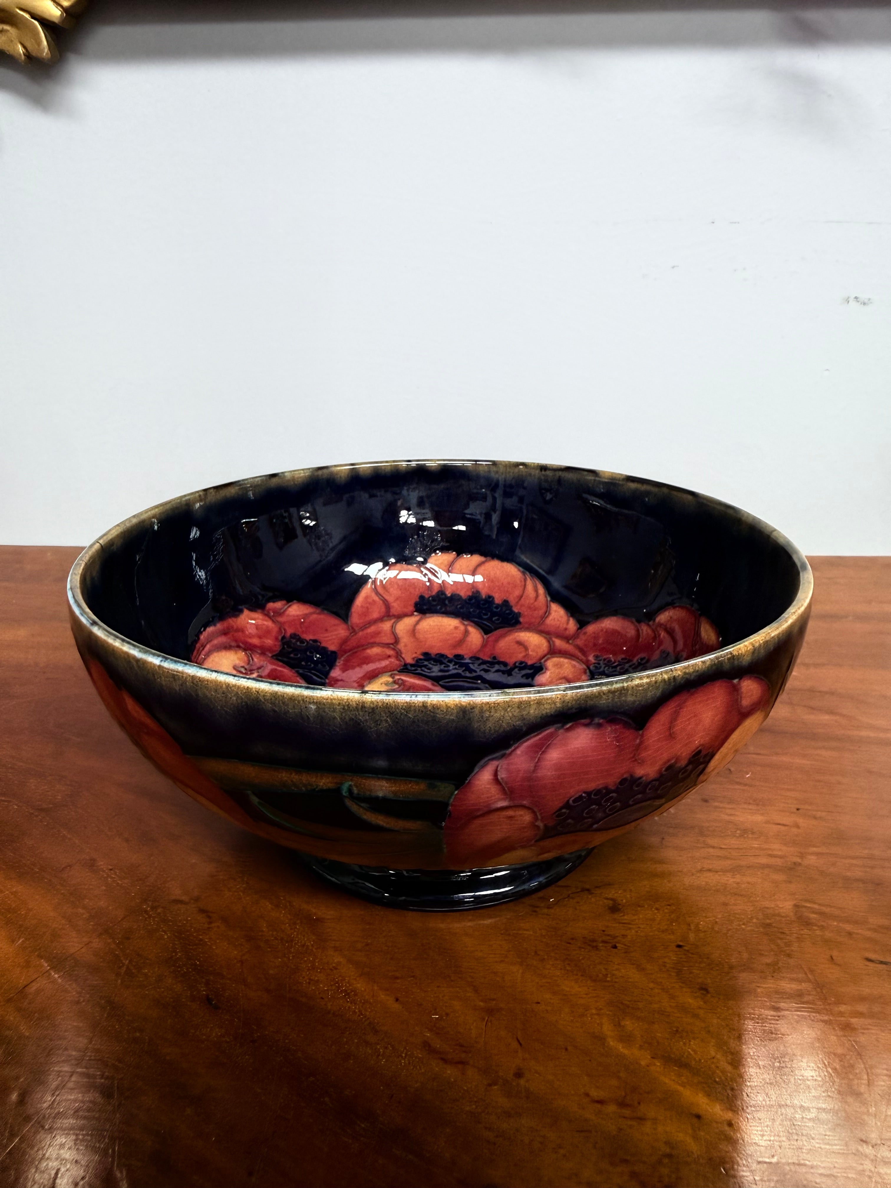 Antique William Moorcroft Ochre Poppies Bowl | Antique & Vintage | Moonee Ponds Antiques | Australia Wide