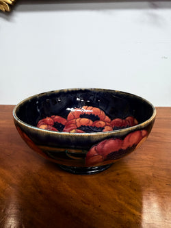 Antique William Moorcroft Ochre Poppies Bowl | Antique & Vintage | Moonee Ponds Antiques | Australia Wide Delivery