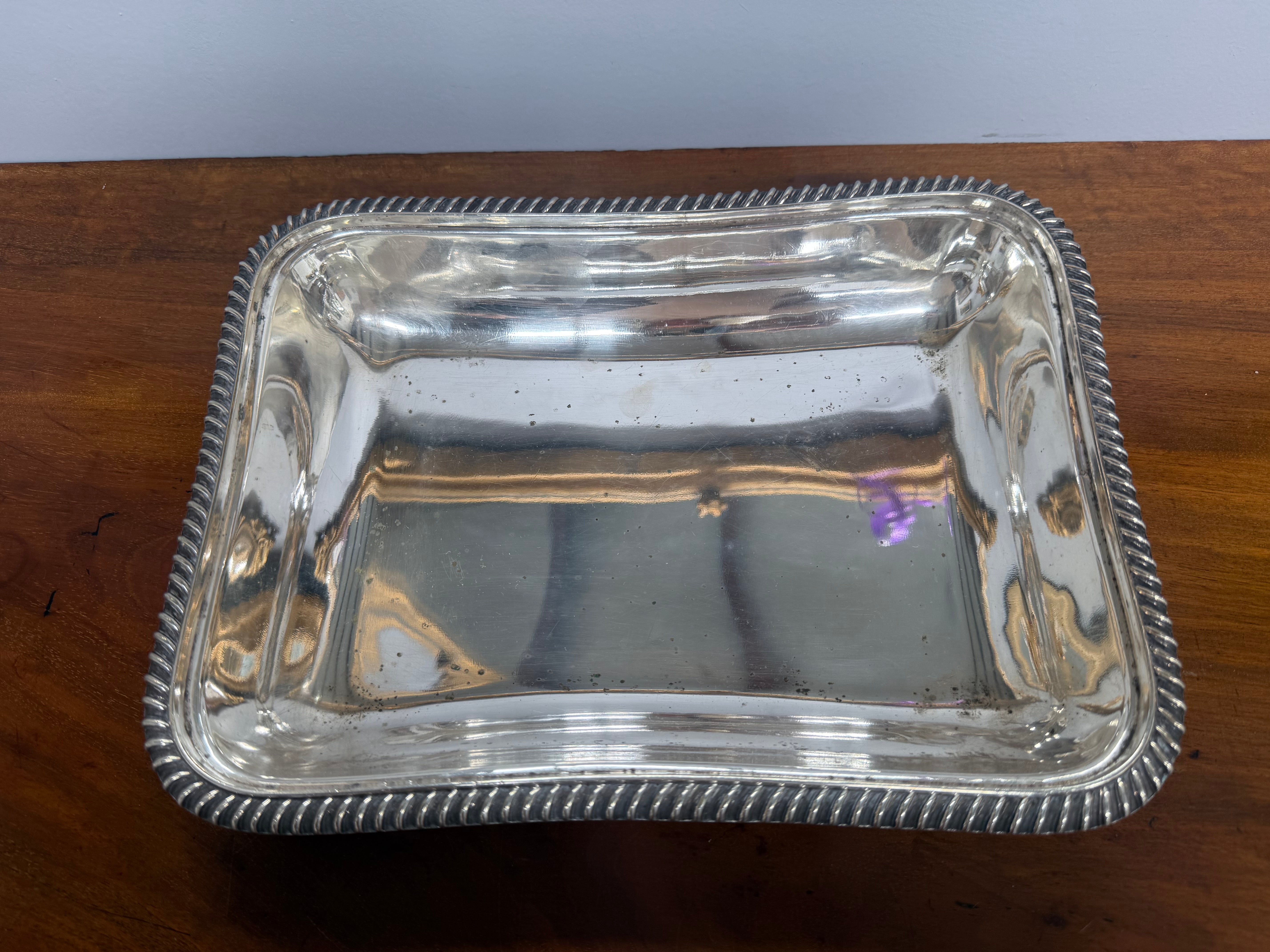 English Silver Plated Serving Dish & Cover | Antique & Vintage | Moonee Ponds Antiques | Australia Wide