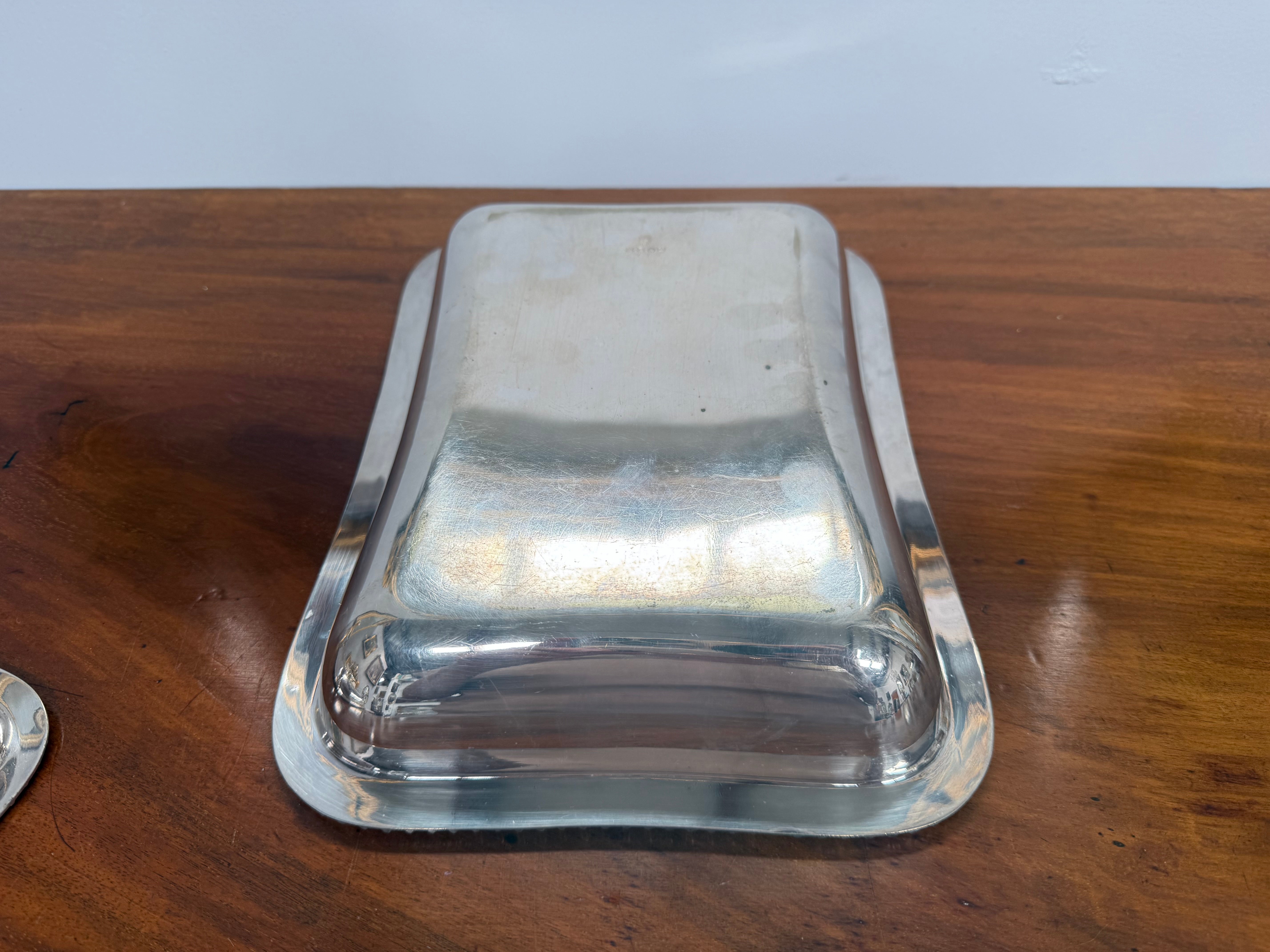 English Silver Plated Serving Dish & Cover | Antique & Vintage | Moonee Ponds Antiques | Australia Wide