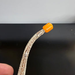 Unusual Silver Filigree  Small Smoking Pipe