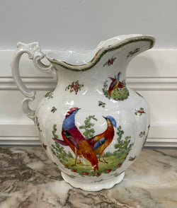 Vintage Large China Jug Decorated with Pheasants. | Antique & Vintage | Moonee Ponds Antiques | Australia Wide Delivery