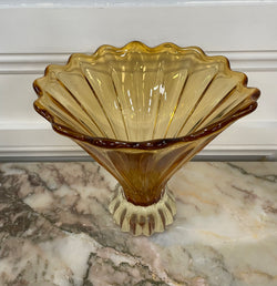 Vintage Amber Colored Art Glass Vase | Antique & Vintage | Moonee Ponds Antiques | Australia Wide Delivery