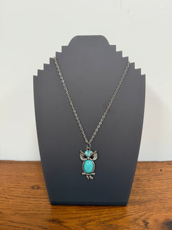 Vintage Owl Pendant & Chain | Antique & Vintage | Moonee Ponds Antiques | Australia Wide Delivery