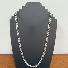 Vintage Arguron Silver 925e Figaro Necklace