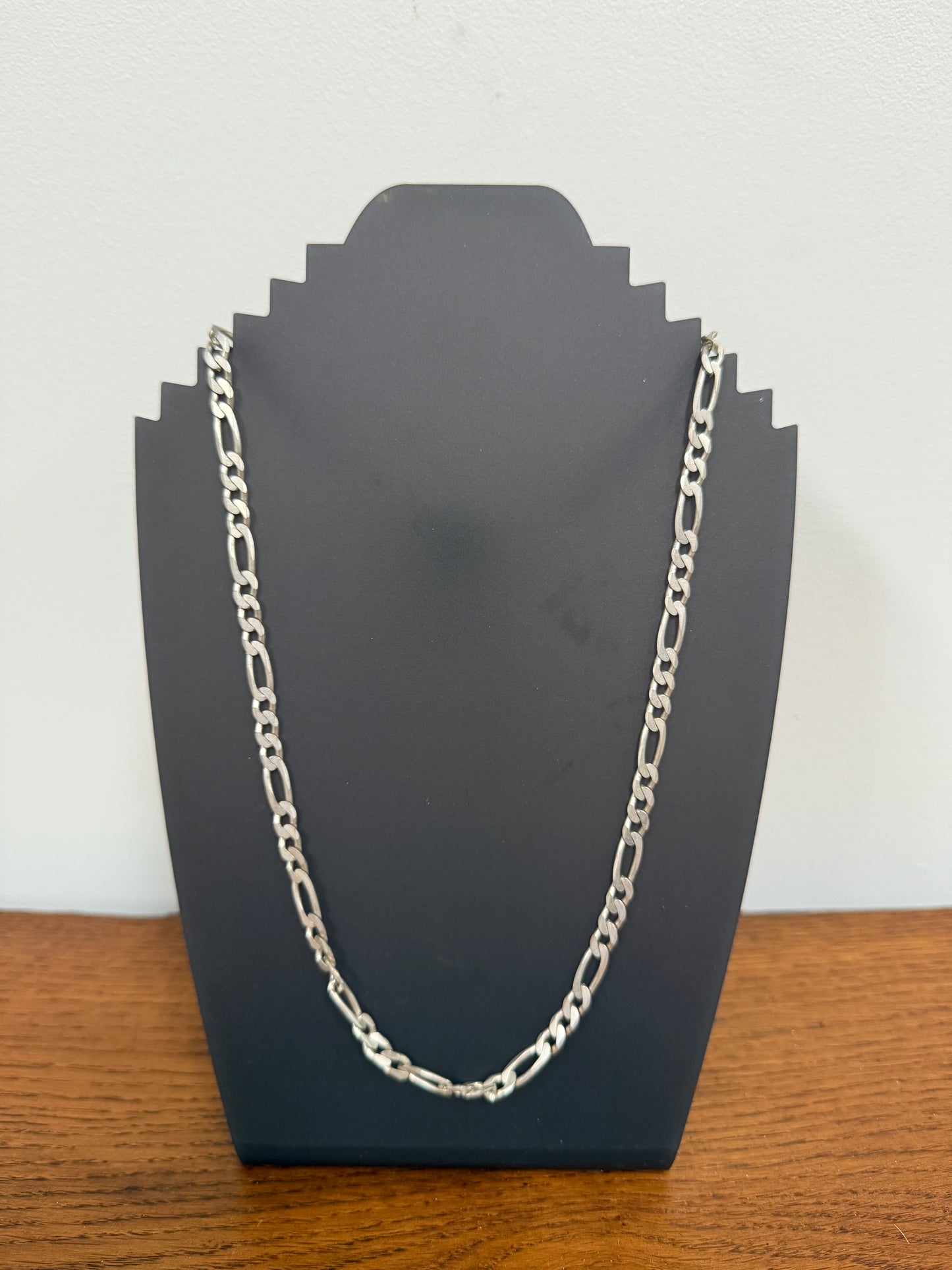 Vintage Arguron Silver 925e Figaro Necklace