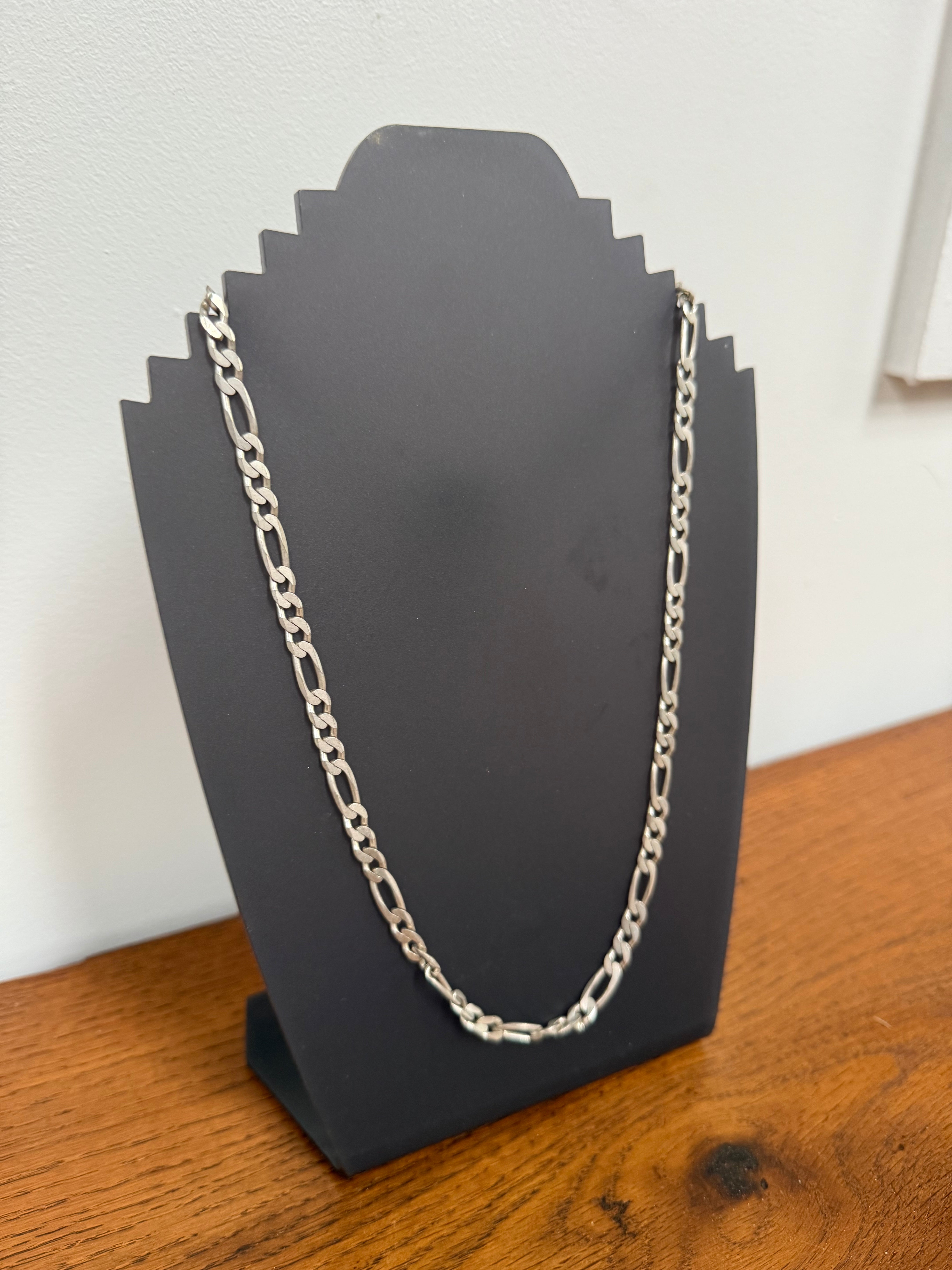 Vintage Arguron Silver 925e Figaro Necklace | Antique & Vintage | Moonee Ponds Antiques | Australia Wide Delivery