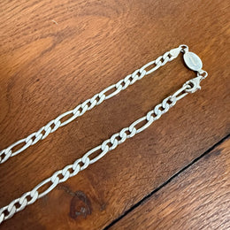 Vintage Arguron Silver 925e Figaro Necklace