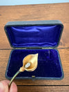 Calla Lily Gold Tone & Rhinestone Vintage brooch | Antique & Vintage | Moonee Ponds Antiques | Australia Wide Delivery