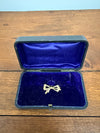9 Carat Gold Silver Lined Bow Brooch | Antique & Vintage | Moonee Ponds Antiques | Australia Wide Delivery
