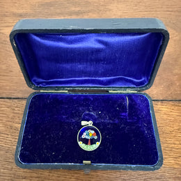 Italian 925 Silver Millefiori Glass Pendant