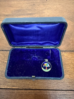 Italian 925 Silver Millefiori Glass Pendant | Antique & Vintage | Moonee Ponds Antiques | Australia Wide Delivery
