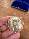 Antique 9ct Photo Locket Set With Seed Pearls & Garnets | Antique & Vintage | Moonee Ponds Antiques | Australia Wide Delivery