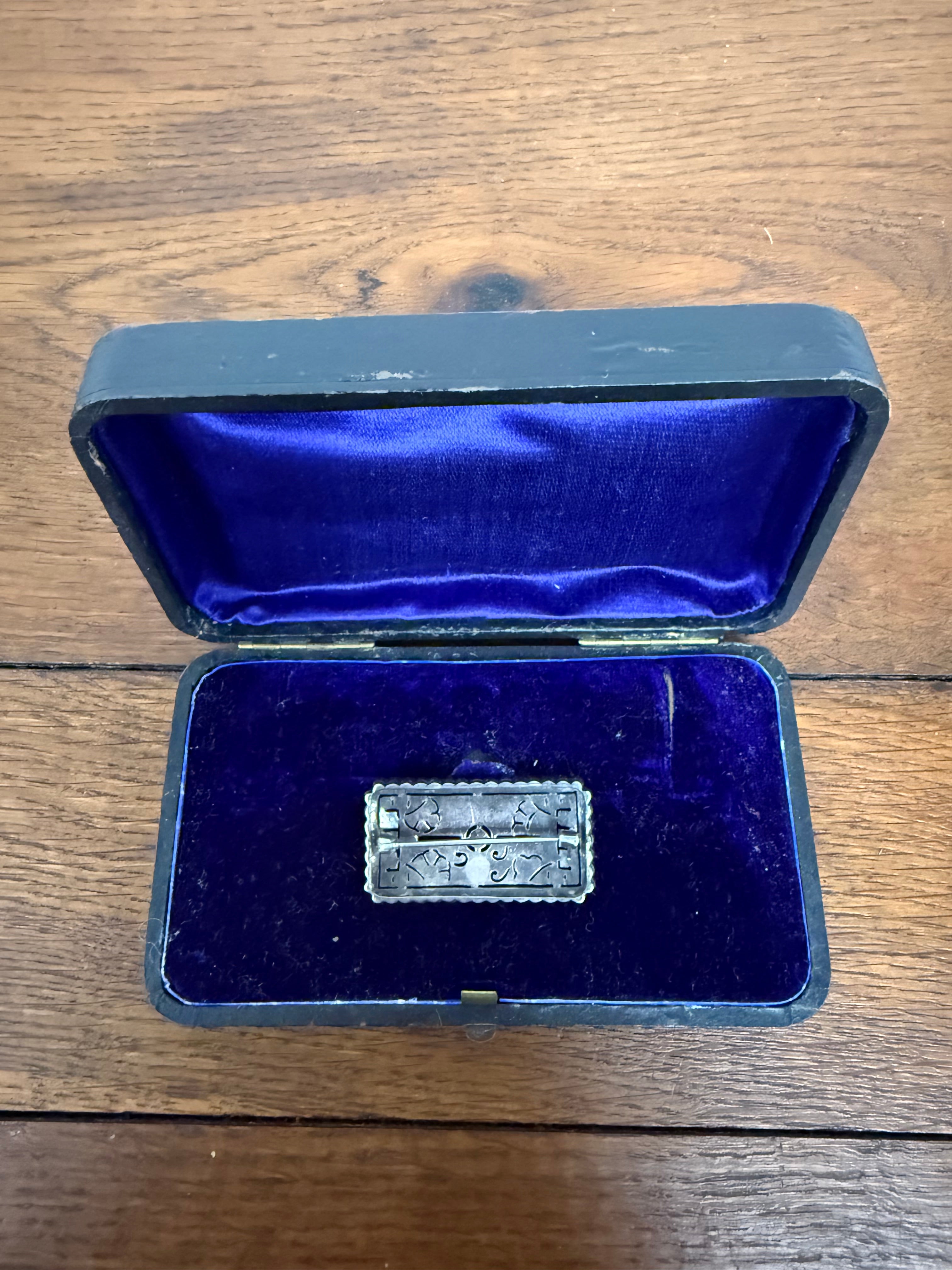 Stunning Art Deco Silver & Paste Gatsby Style Brooch | Antique & Vintage | Moonee Ponds Antiques | Australia Wide Delivery