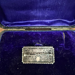 Stunning Art Deco Silver & Paste Gatsby Style Brooch
