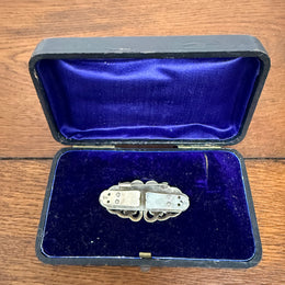 Stunning Duette Marcasite & Silver Dress Clip & Brooch
