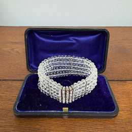 Vintage Crystal & Rhinestone Stretch Bracelet