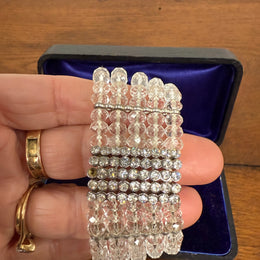 Vintage Crystal & Rhinestone Stretch Bracelet