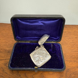 Victorian Silver Birmingham 1899 Vesta Case