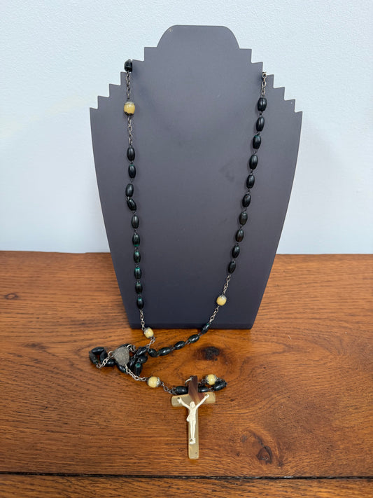 Vintage Hand Carved & Made Rosary Beads