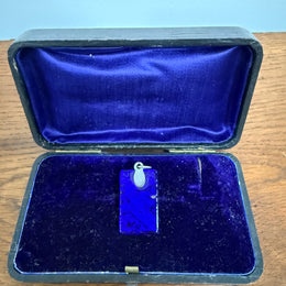 Vintage Blue Coloured Murano Glass Pendant