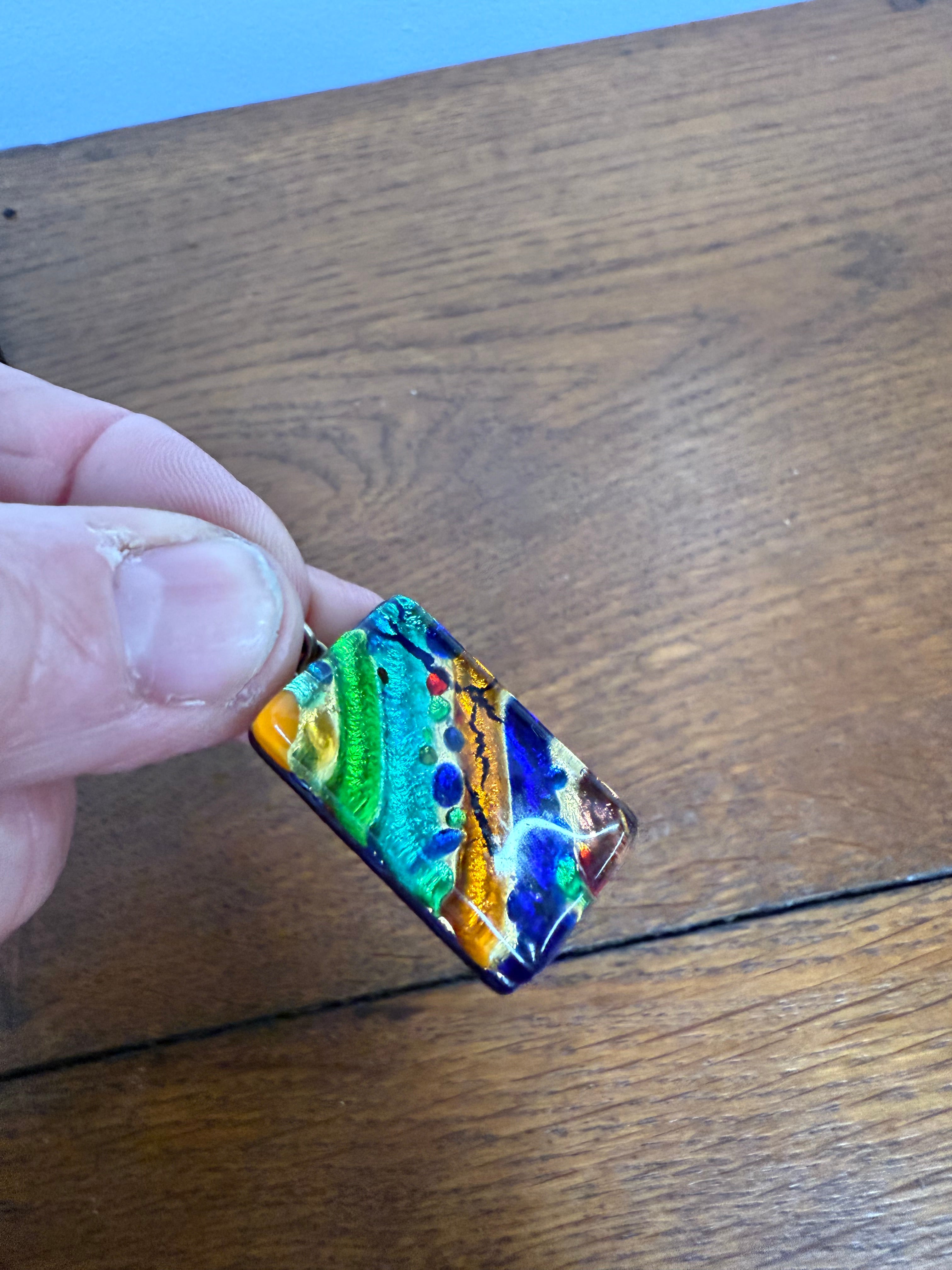 Vintage Murano Glass Vibrant Coloured Pendant | Antique & Vintage | Moonee Ponds Antiques | Australia Wide Delivery