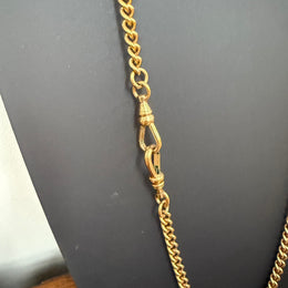 Vintage Gold Plated Albert Chain