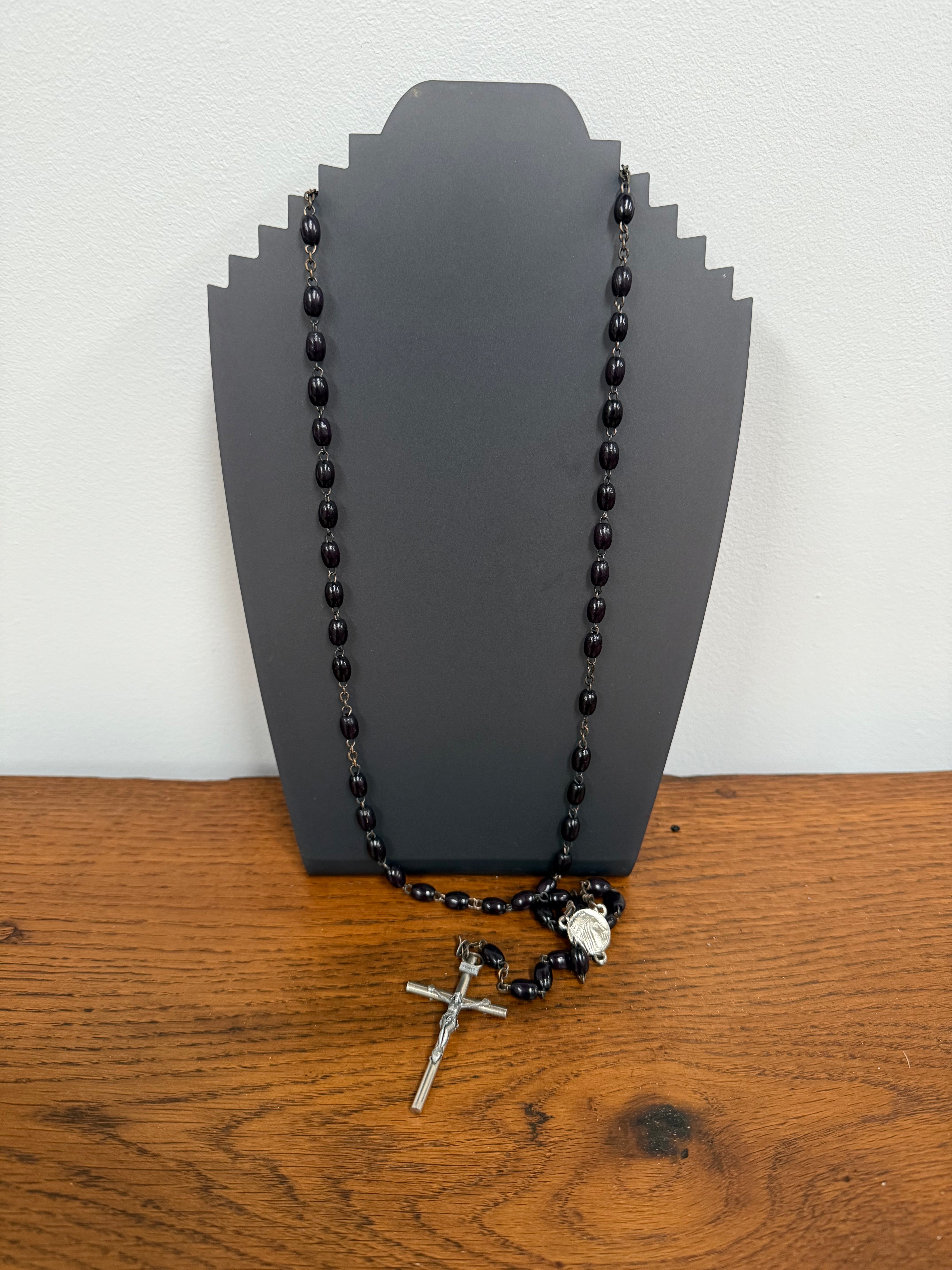 Vintage Wood Rosary Beads | Antique & Vintage | Moonee Ponds Antiques | Australia Wide