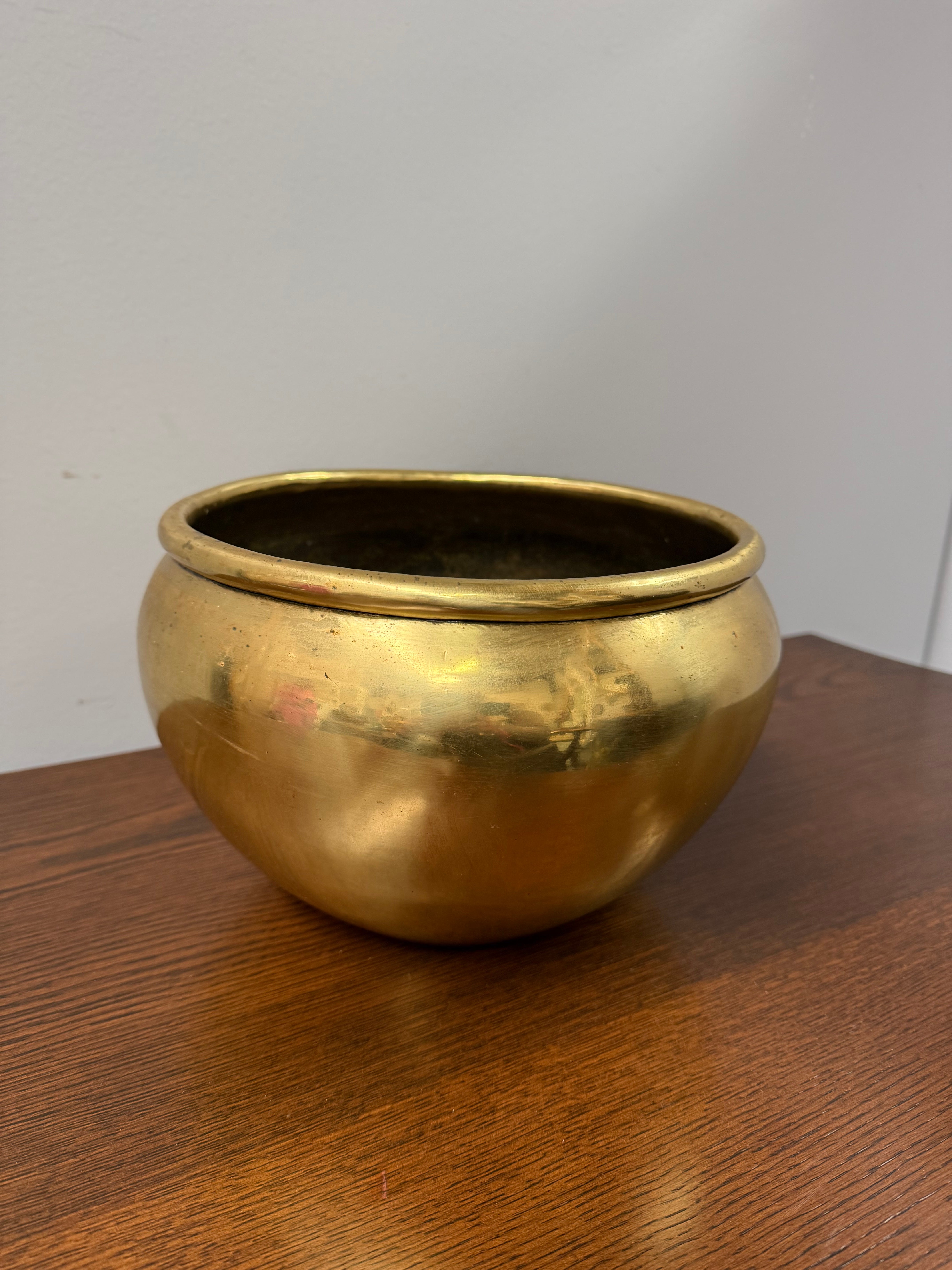Antique Brass Planter/Jardinière