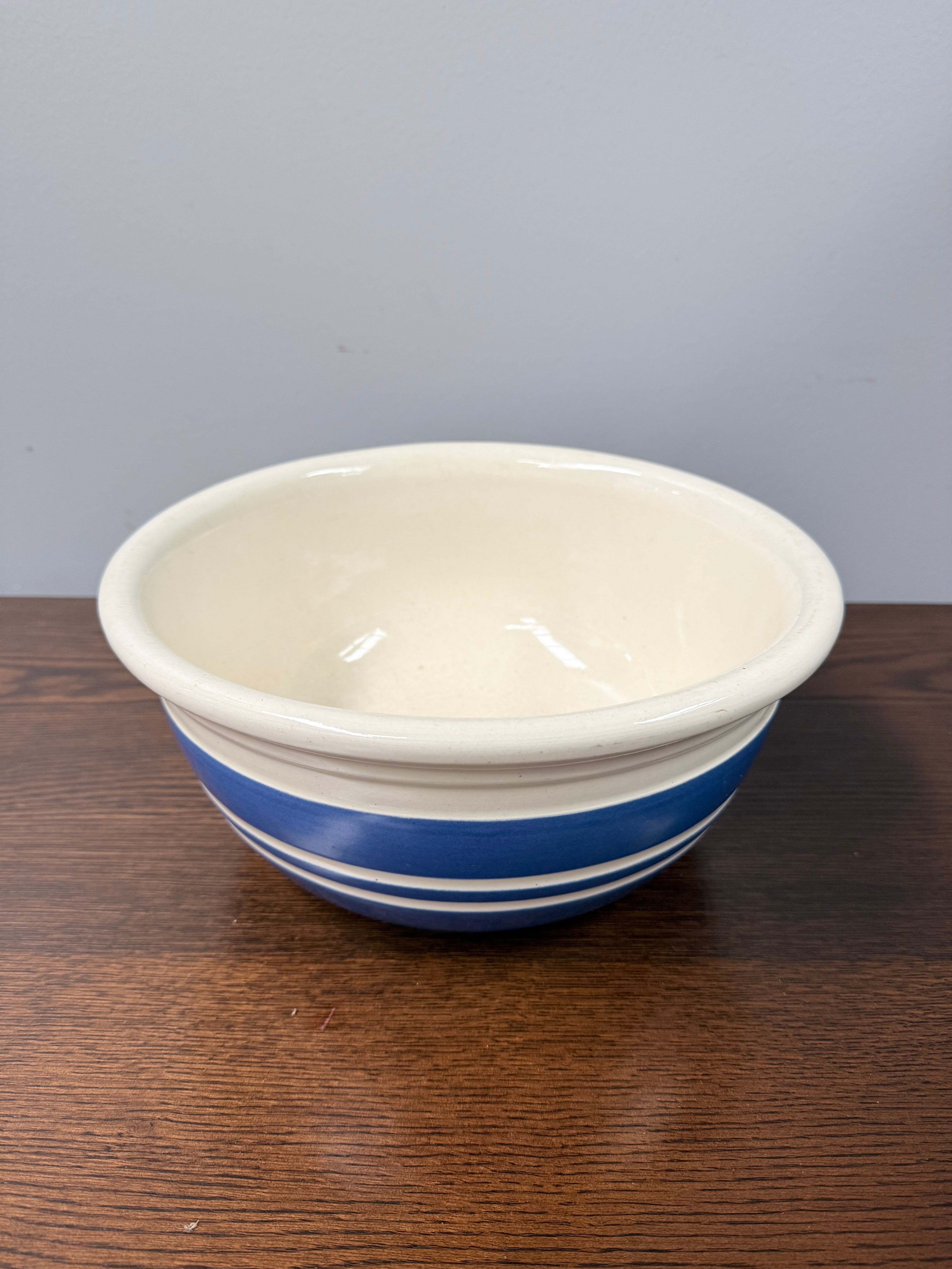 Antique Cornishware Style Mixing Bowl
