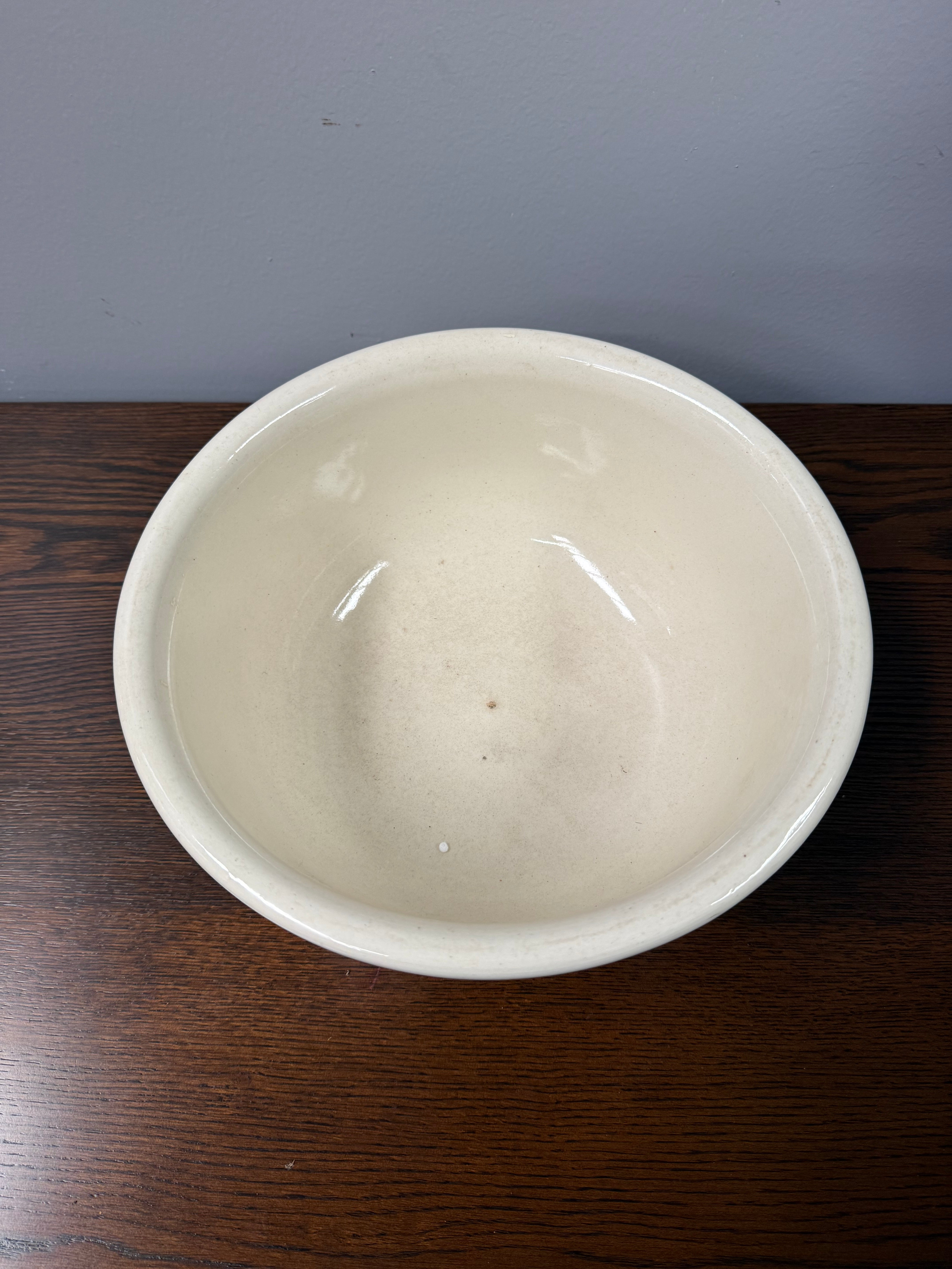 Antique Cornishware Style Mixing Bowl