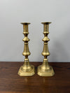 Pair of Victorian English Brass Candlesticks c.1860