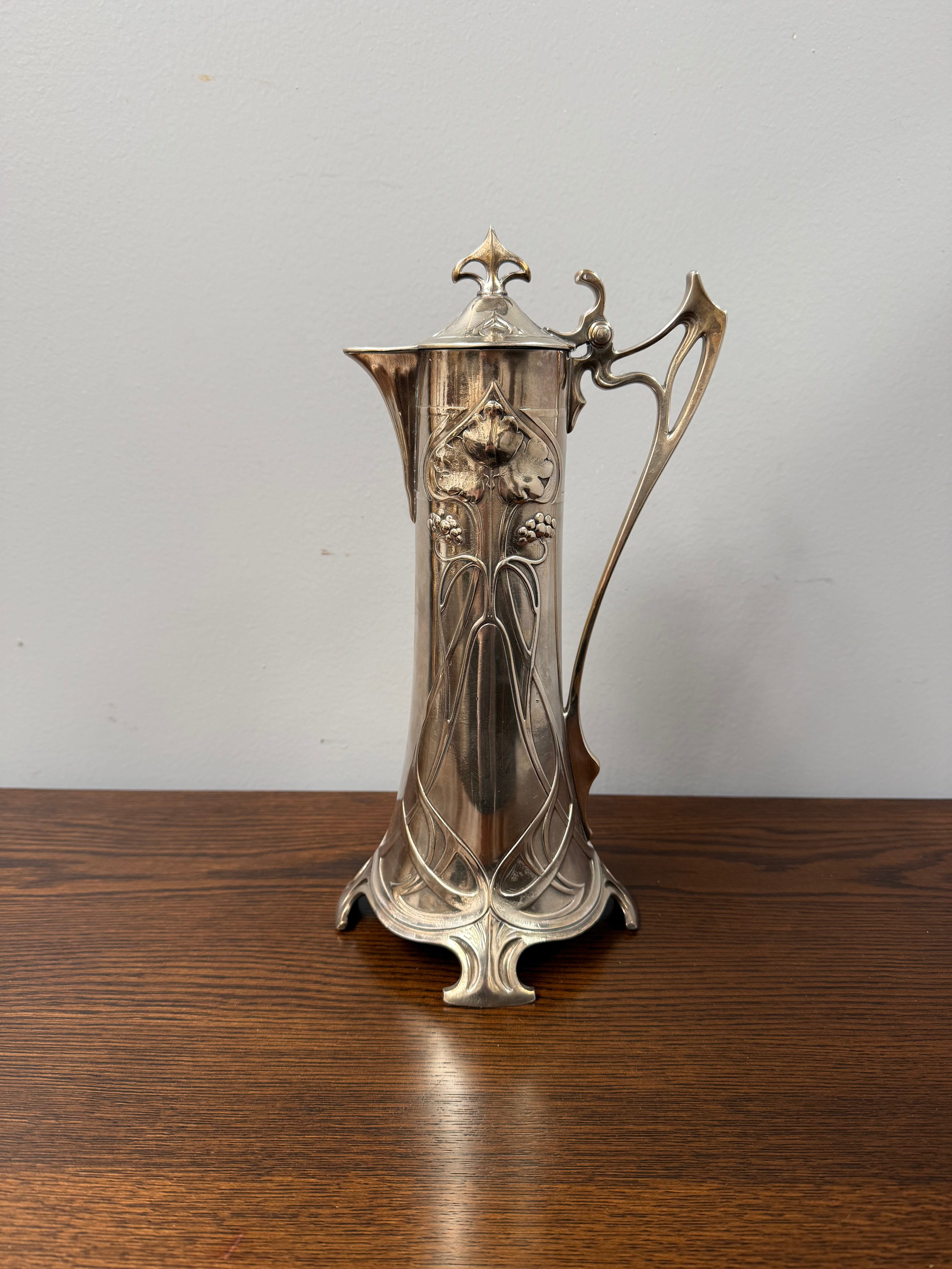 Stunning WMF Silver-Plated Art Nouveau Claret Jug