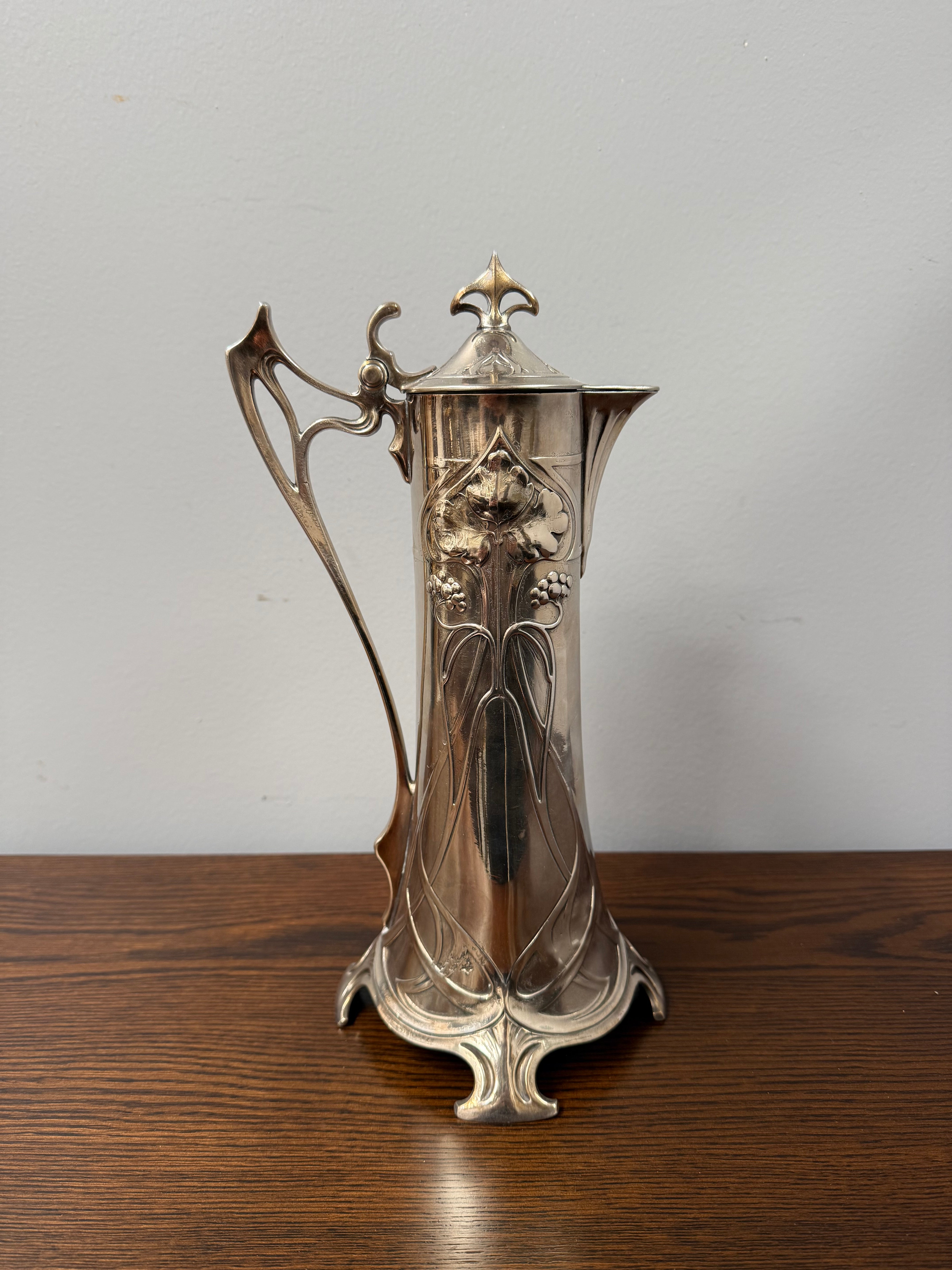 Stunning WMF Silver-Plated Art Nouveau Claret Jug