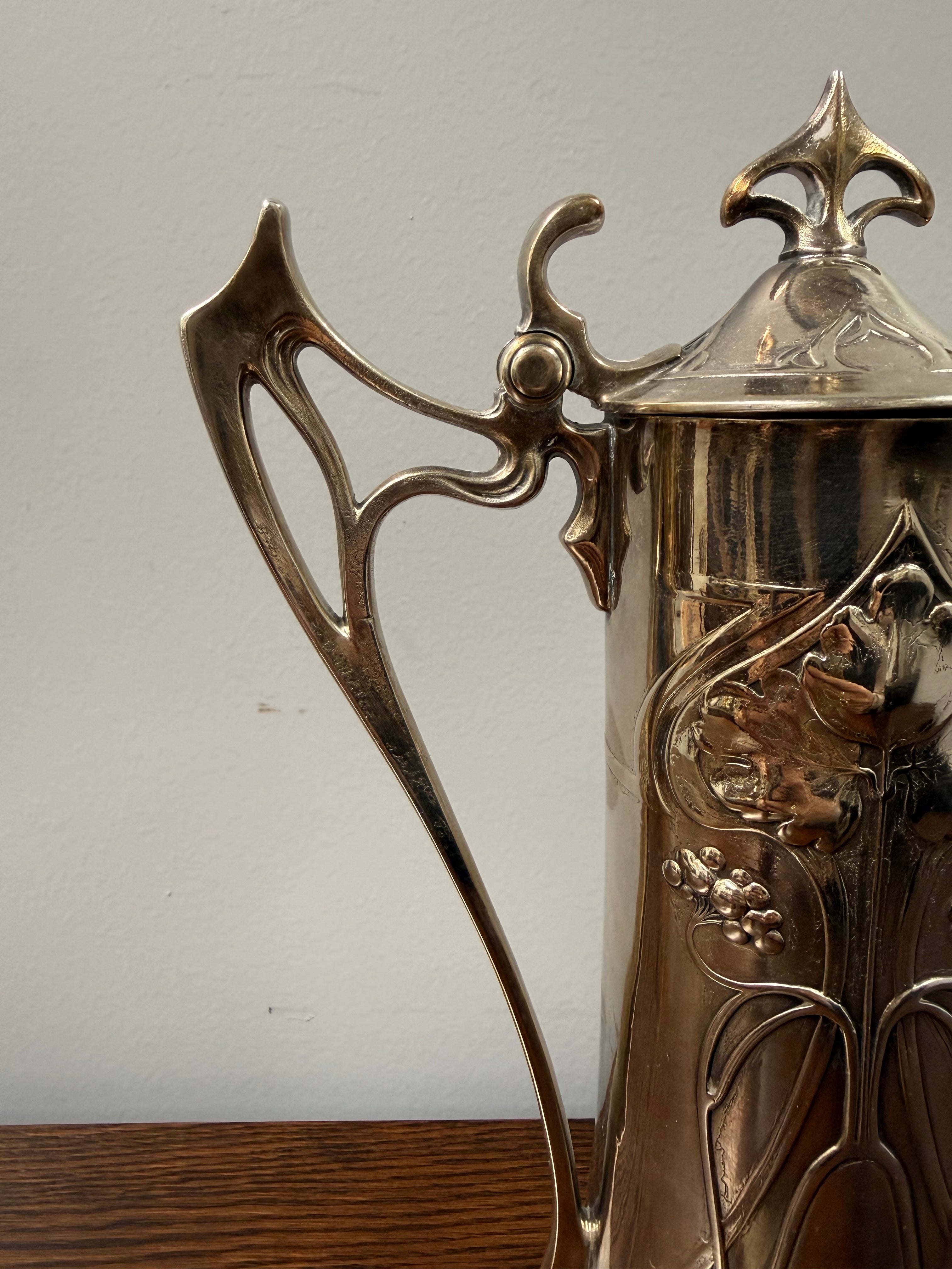 Stunning WMF Silver-Plated Art Nouveau Claret Jug