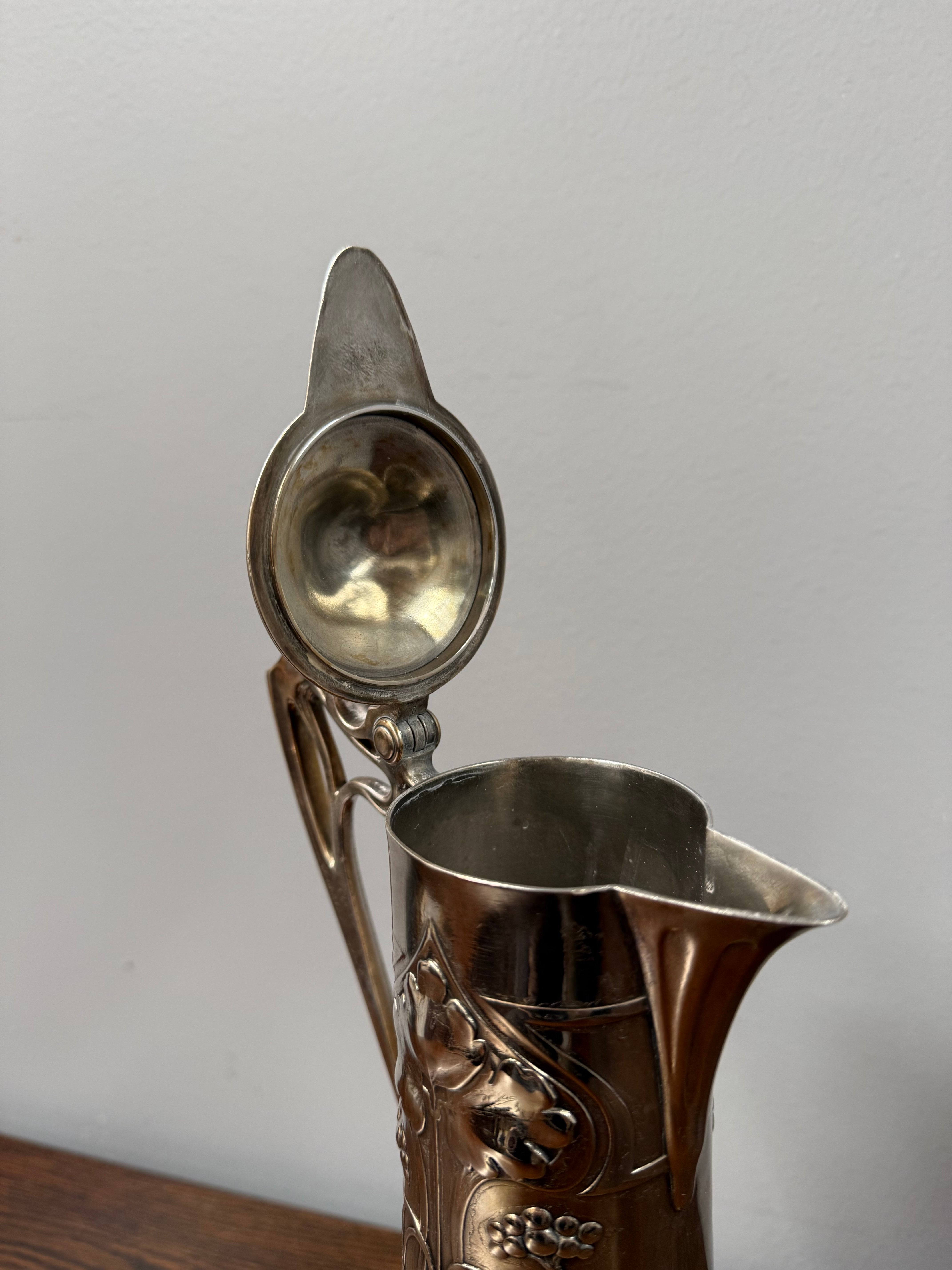 Stunning WMF Silver-Plated Art Nouveau Claret Jug