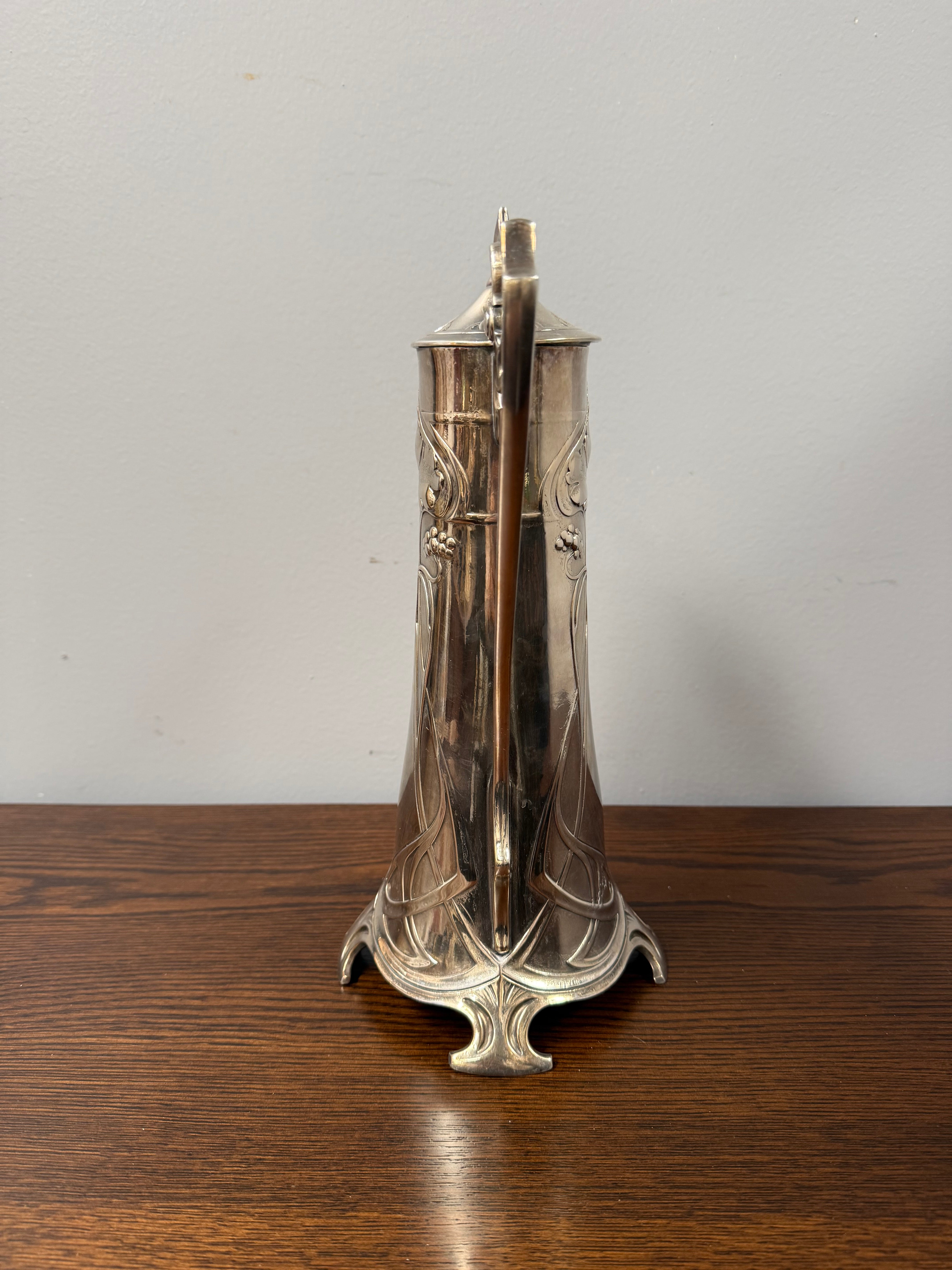 Stunning WMF Silver-Plated Art Nouveau Claret Jug