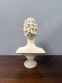 Vintage Composite Alabaster Bust Of a Victorian Woman