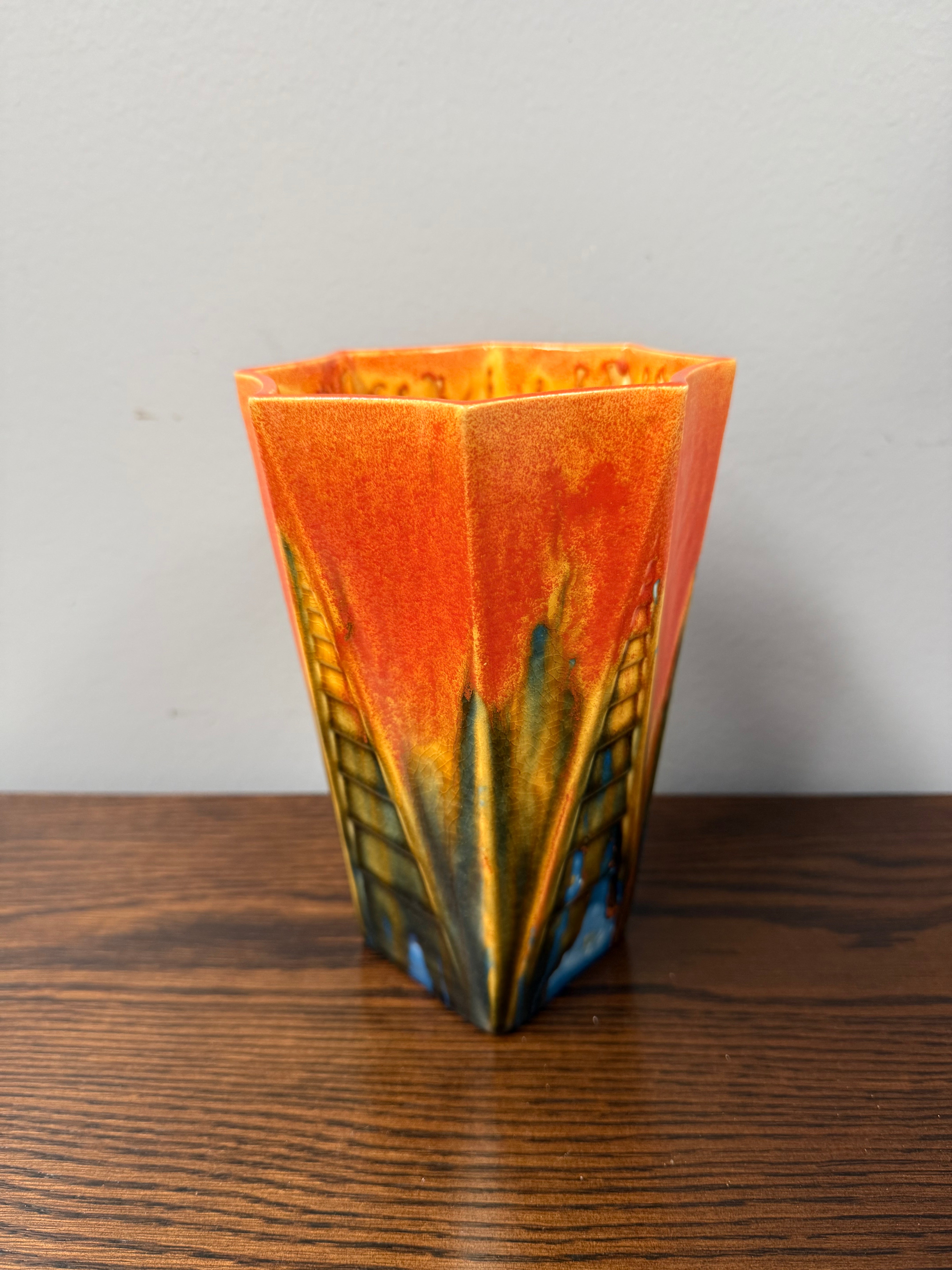 Decorative Crown Ducal Art Deco Vase "Firing Crack"
