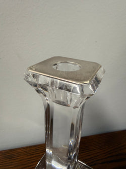 Orrefors Crystal Glass Candlestick Signed & Numbered