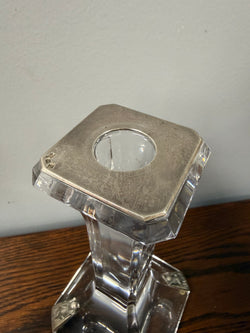 Orrefors Crystal Glass Candlestick Signed & Numbered