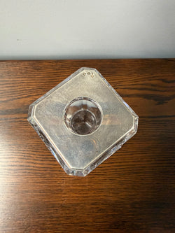 Orrefors Crystal Glass Candlestick Signed & Numbered