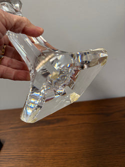 Orrefors Crystal Glass Candlestick Signed & Numbered